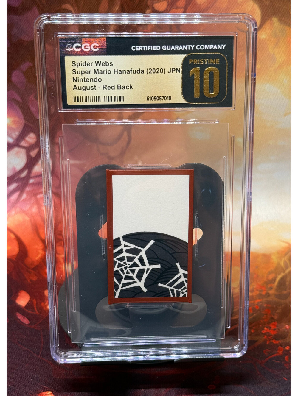 Spider Webs Super Mario Hanafuda August Red Back 2020 Japanese CGC 10P
